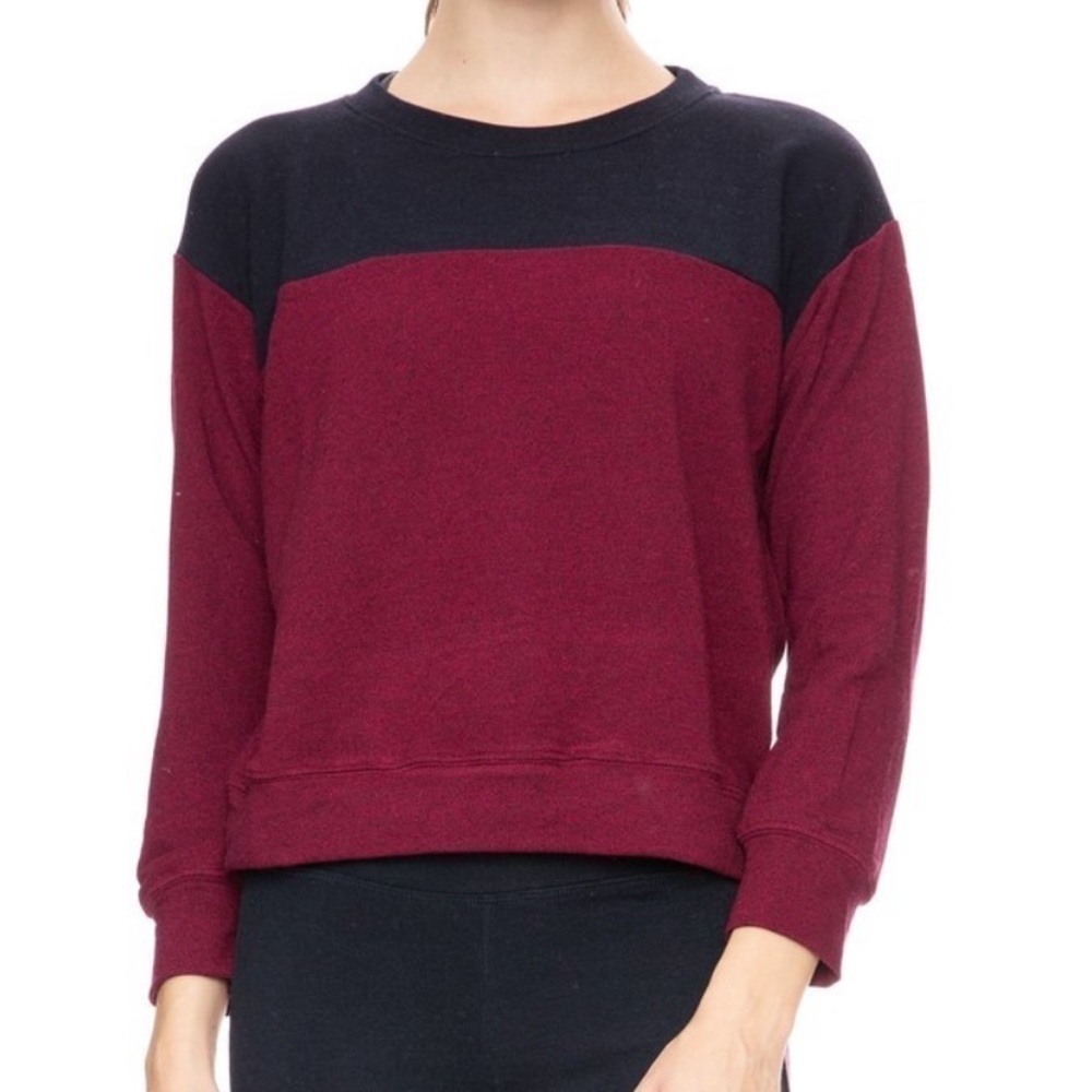 Sundry Color block Crew neck Sweater, Size 2